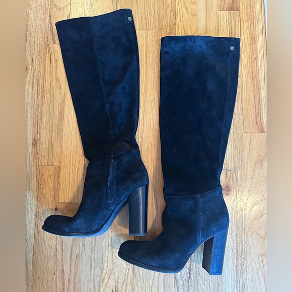 Sam Edelman Victoria Tall Suede Black Knee High Boot size 9. - Picture 8 of 11